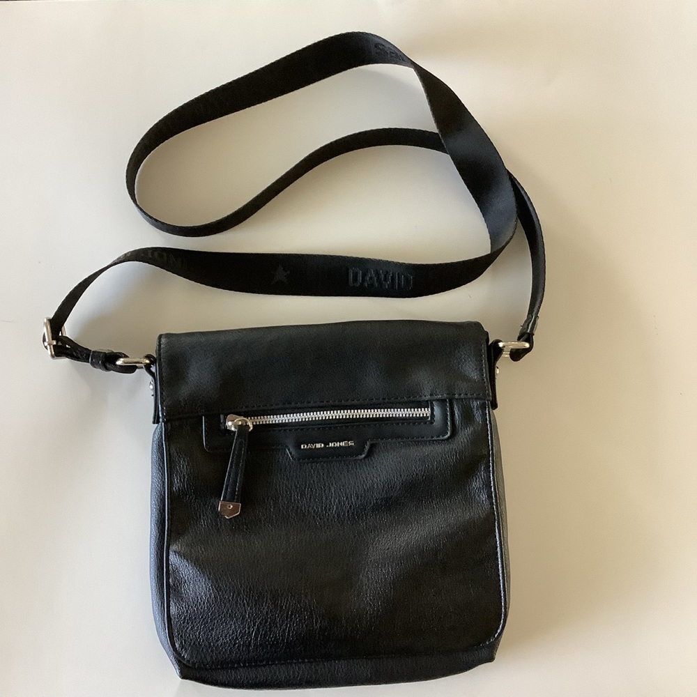 David Jones black crossbody bag